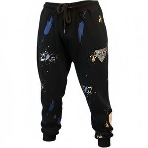 Jewel house sweatpants Paint Splatter Sport Knit Joggers Respect Hustle‎ Size XL